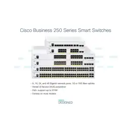 Cisco Business 250 Series CBS250-48P-4X - Commutateur - C3 - intelligent - 48 x 10 - 100 - 1000 (P... (CBS250-48P-4X-EU)_3